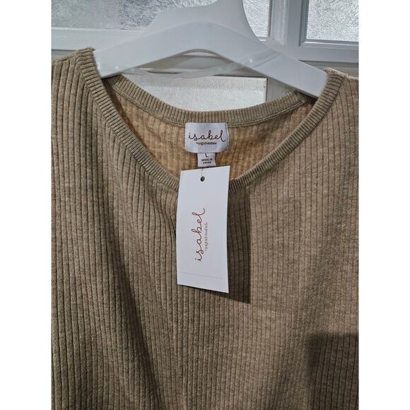 Isabel by Ingrid & Isabel Maternity Size Large Sweater Dress Taupe NWT - Picture 3 of 4